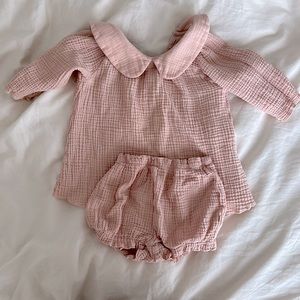 Elegant Baby Muslin Blush Set